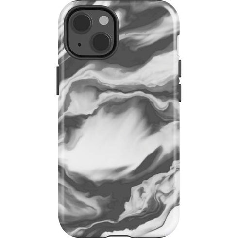 Grey Marble Ink iPhone 15 Impact Case