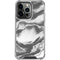 Grey Marble Ink iPhone 15 Pro Clear Case