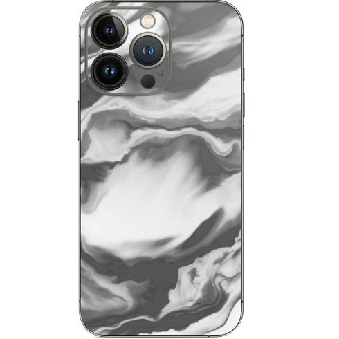 Grey Marble Ink iPhone 14 Pro Skin