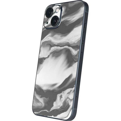 Grey Marble Ink iPhone 14 Skin