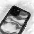 Grey Marble Ink iPhone 15 Plus Waterproof Case