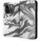 Grey Marble Ink iPhone 15 Pro Folio Case
