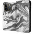 Grey Marble Ink iPhone 15 Pro Folio Case