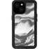 Grey Marble Ink iPhone 15 Waterproof Case