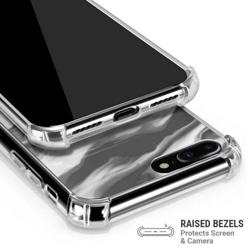 Grey Marble Ink iPhone 7/8 Plus Clear Case