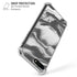 Grey Marble Ink iPhone 7/8 Plus Clear Case