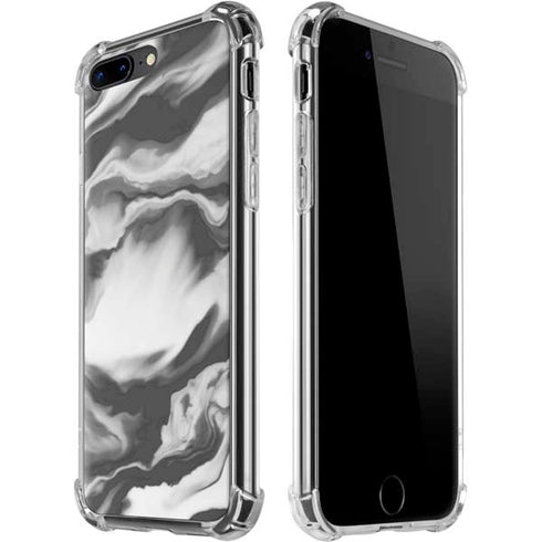 Grey Marble Ink iPhone 7/8 Plus Clear Case