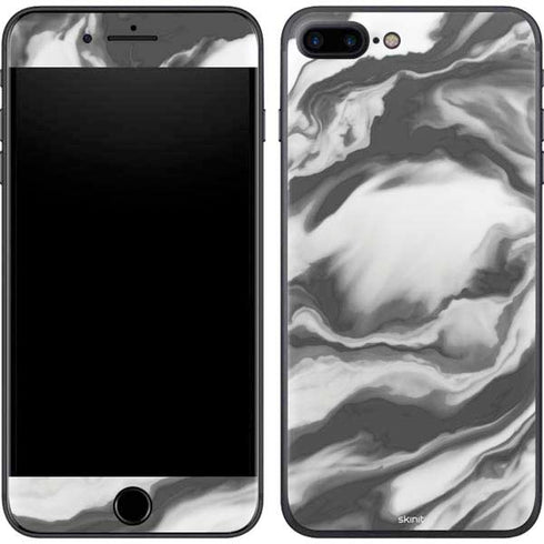 Grey Marble Ink iPhone 7 Plus Skin