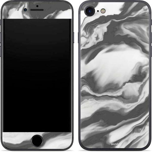 Grey Marble Ink iPhone 7 Skin