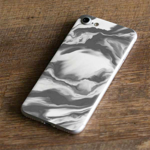 Grey Marble Ink iPhone 8 Skin