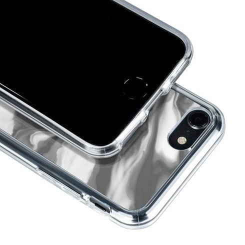 Grey Marble Ink iPhone SE (2nd & 3rd Gen) Clear Case