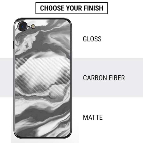 Grey Marble Ink iPhone SE (2nd & 3rd Gen) Skin