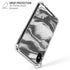 Grey Marble Ink iPhone XS Max Clear Case
