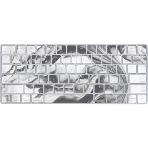 Grey Marble Ink Magic Keyboard Skin