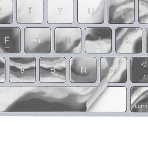 Grey Marble Ink Magic Keyboard Skin