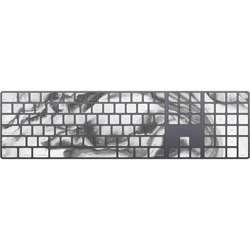 Grey Marble Ink Magic Keyboard with Numeric Keypad Skin