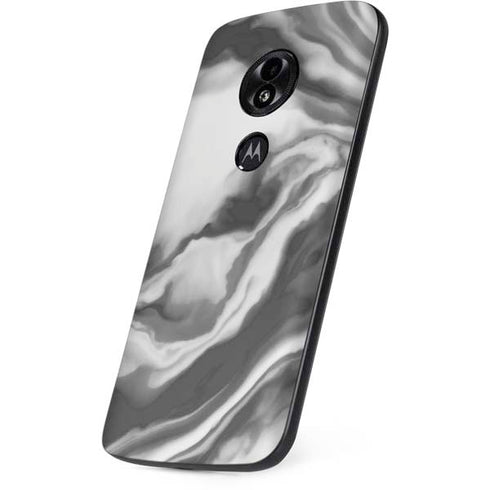Grey Marble Ink Moto E5 Play Skin