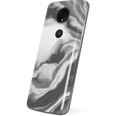Grey Marble Ink Moto E5 Plus Skin