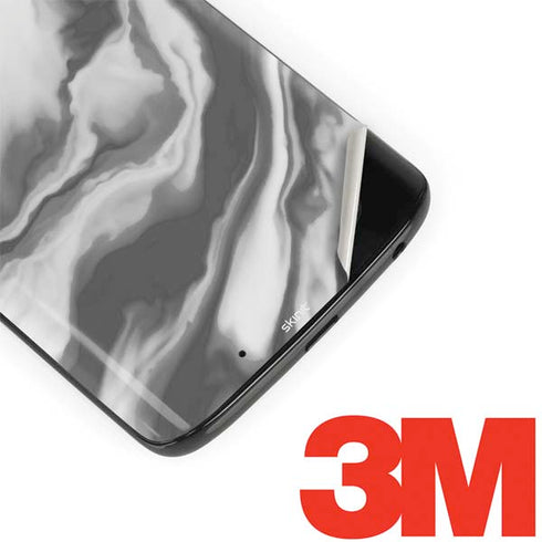 Grey Marble Ink Moto G6 Skin