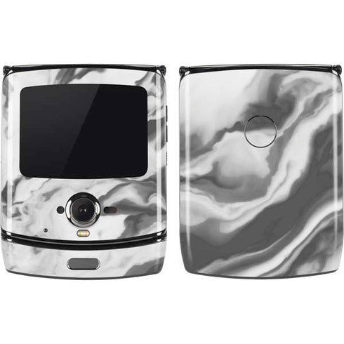 Grey Marble Ink Motorola RAZR Skin