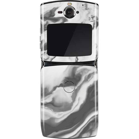Grey Marble Ink Motorola RAZR Skin