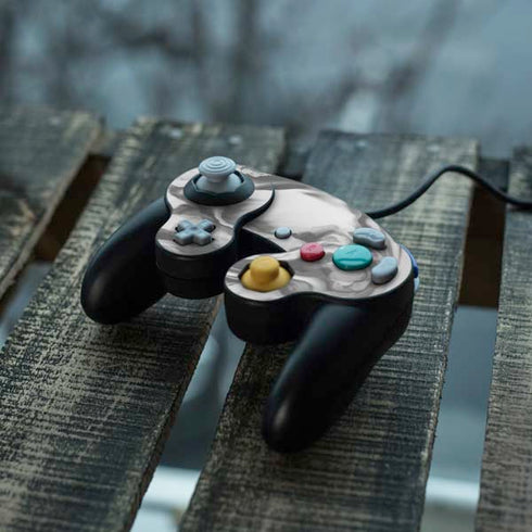 Grey Marble Ink Nintendo GameCube Controller Skin
