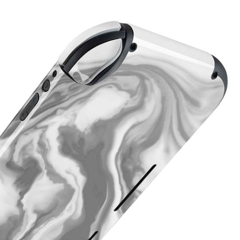 Grey Marble Ink Nintendo Switch Lite Skin