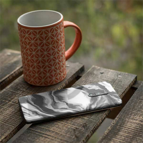 Grey Marble Ink OnePlus 7 Pro Skin