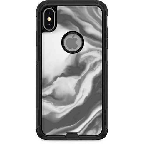 Grey Marble Ink Otterbox Commuter iPhone Skin