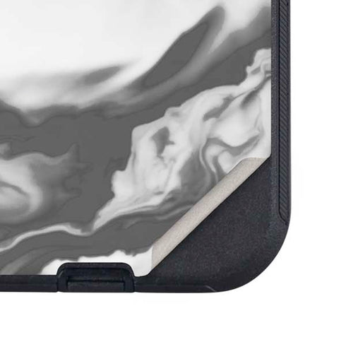 Grey Marble Ink Otterbox Defender iPhone Skin