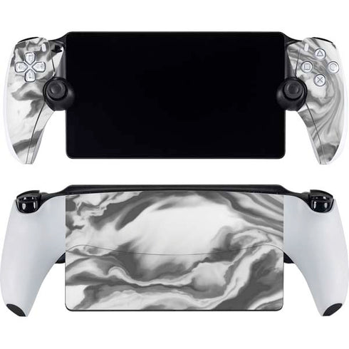 Grey Marble Ink PlayStation Portal Remote Player Skin