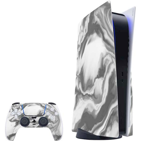 Grey Marble Ink PS5 Bundle Skin