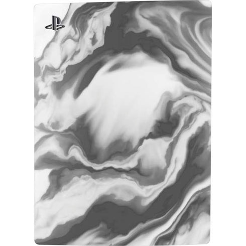 Grey Marble Ink PS5 Digital Edition Console Skin