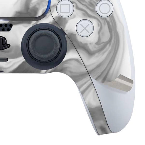 Grey Marble Ink PS5 Slim Digital Edition Bundle Skin
