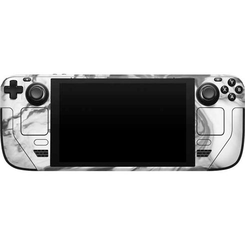 Grey Marble Ink Steam Deck Handheld Gaming Computer Skin