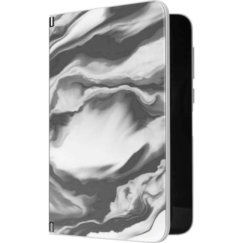Grey Marble Ink Surface Duo Skin