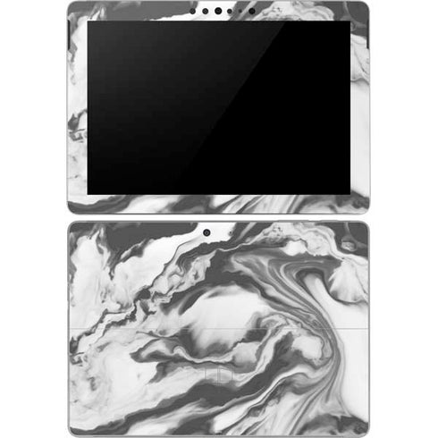 Grey Marble Ink Surface Go Skin