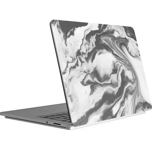 Grey Marble Ink Surface Laptop Studio Skin