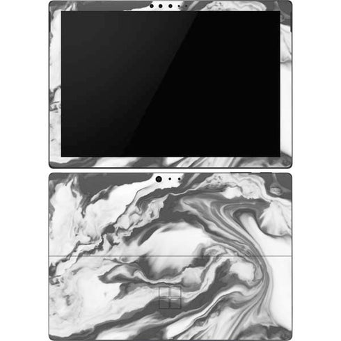 Grey Marble Ink Surface Pro 6 Skin