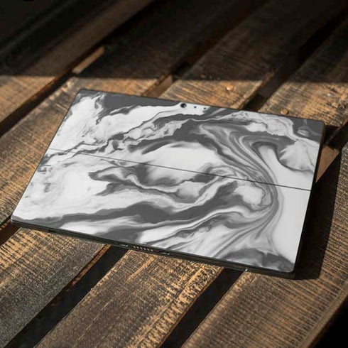 Grey Marble Ink Surface Pro 6 Skin
