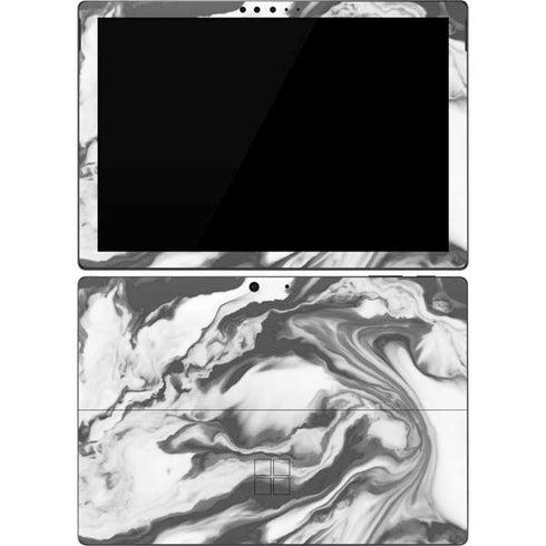 Grey Marble Ink Surface Pro 7 Skin