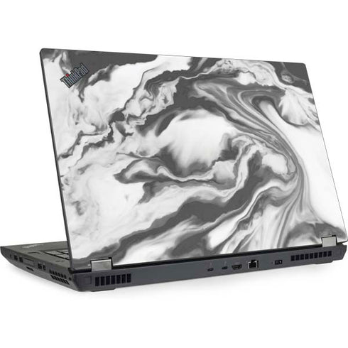 Grey Marble Ink Lenovo ThinkPad Skin