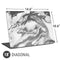 Grey Marble Ink Universal Laptop 18in (14.6 x 10.6in) Skin