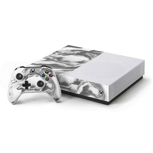 Grey Marble Ink Xbox One S All-Digital Edition Bundle Skin