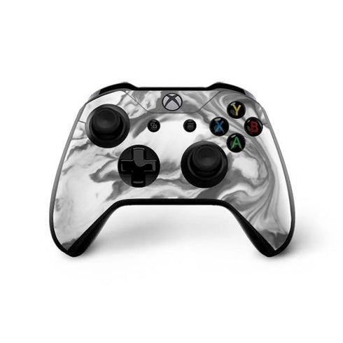 Grey Marble Ink Xbox One X Controller Skin