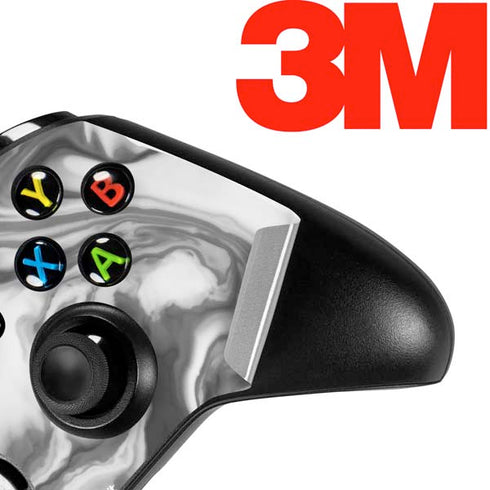Grey Marble Ink Xbox One X Controller Skin