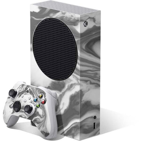 Grey Marble Ink Xbox Series S Bundle Skin
