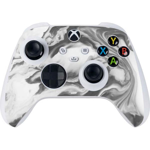 Grey Marble Ink Xbox Series S Controller Skin