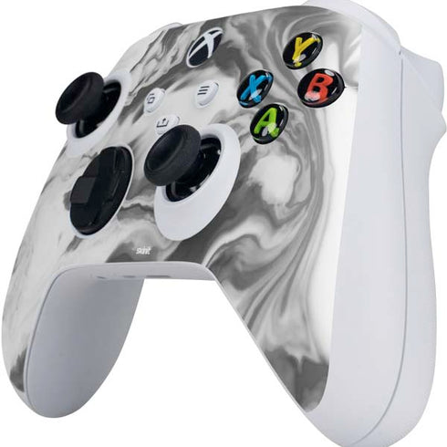 Grey Marble Ink Xbox Series S Controller Skin
