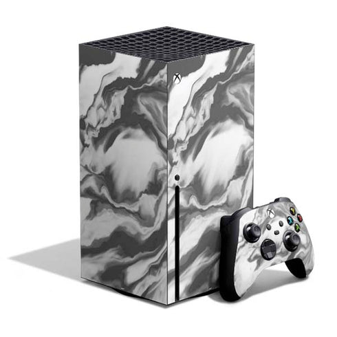 Grey Marble Ink Xbox Series X Bundle Skin